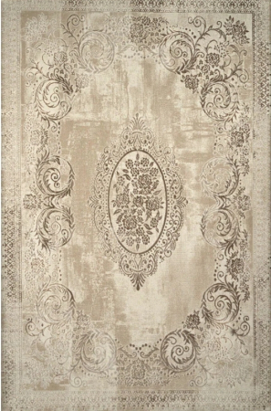 Covoare 150/235 - Covor clasic model medalion crem, 150x230 cm