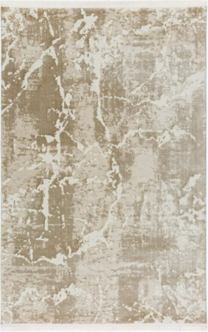 Covoare 300/400 - Covor modern cu franjuri delicati, CREM MARO DESCHIS, 936A