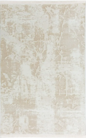 Covoare 300/400 - Covor modern cu franjuri delicati, BEJ CREM, 936A