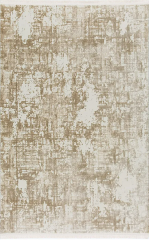 Covoare 300/400 - Covor modern cu franjuri delicati, CREM MARO DESCHIS, 935A
