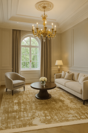 Produse noi - Covor modern cu franjuri delicati, CREM MARO ÎNCHIS, 935A