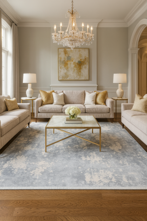 Produse noi - Covor modern cu franjuri delicati, GRI, 938A