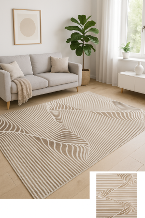 Covor modern dungi bej maro [1]