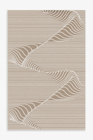 Covoare in relief - Covor modern dungi bej maro