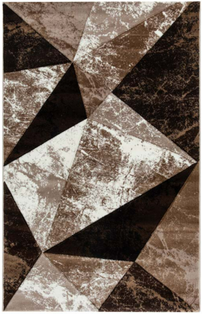 Traversa groasa ,moderna,model geometric, bej maro [1]