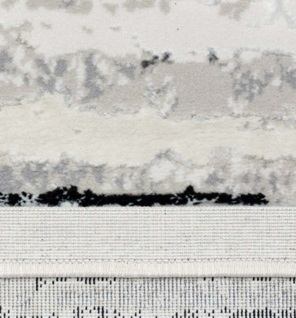 Covor modern gri negru, model linii [1]
