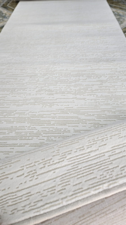 COVOARE DUPA DIMENSIUNI - Covor modern simplist alb, model linii