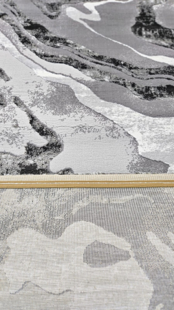 DIVERSE TEXTILE - Covor modern, simplist gri turcoaz, model Onyx