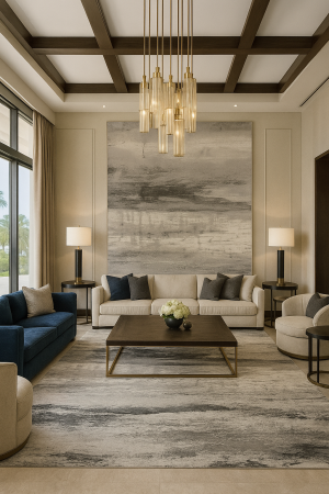 COVOARE DUPA DIMENSIUNI - Covor modern, simplist bej crem gri, Venice