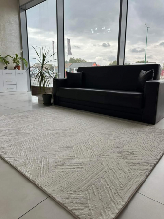 Seturi pentru dormitor latime 80 cm - Covor modern, simplist crem alb