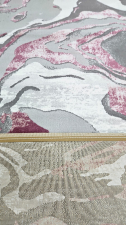 Covor modern, simplist gri roz, model Onyx [2]