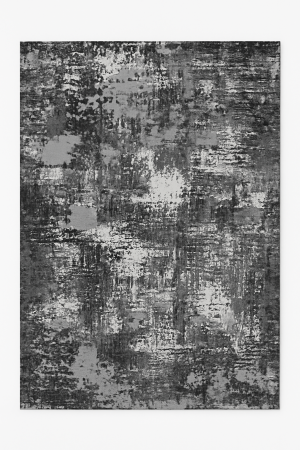 TRAVERSA 80 cm - Covor modern, simplist negru gri