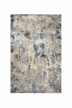 COVOARE cu FIR SCURT - Covor premium modern cu pete albastre