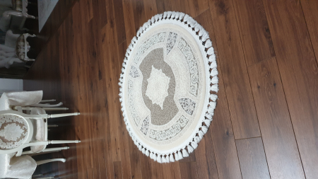 Covor rotund deosebit cu franjuri ROMBO [1]