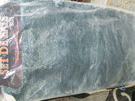Set de baie turcoaz gama Lux super pufos,1x 60/100 cm + 1x 60/50 cm [1]