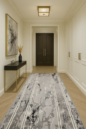 Produse noi - Traversa moderna,model gri negru, latime 80 cm