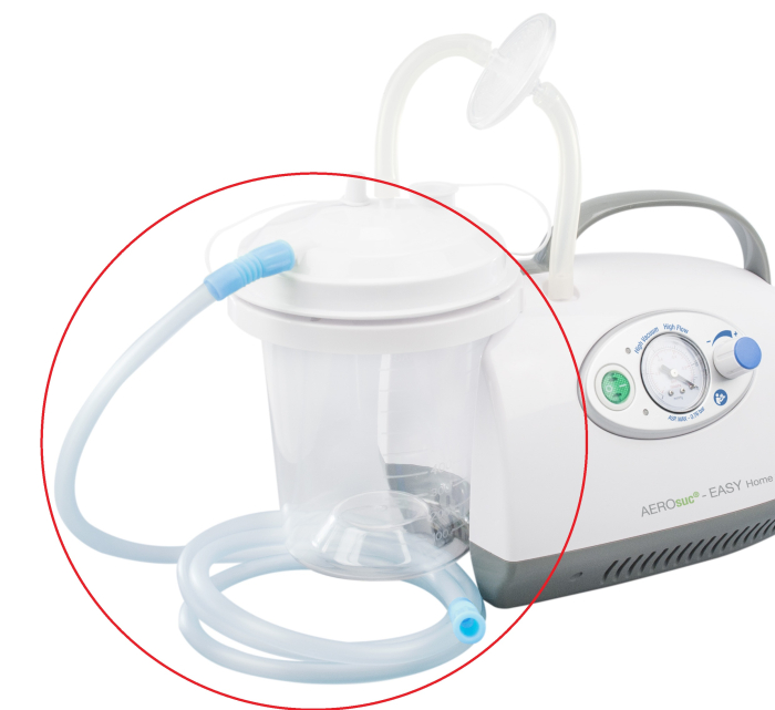 1,8 м периметърен маркуч - AEROsuc EASY Home 1 & 2 аспиратор за секрети [2]