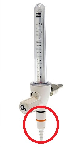 Адаптер FireSafe, еднопосочен клапан и противопожарна защита за кислороден концентратор [4]