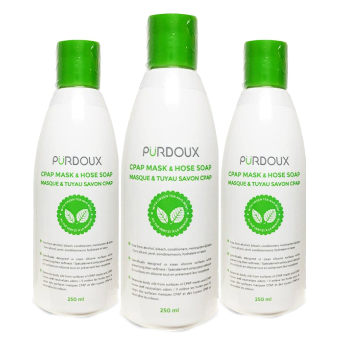 Безалкохолен сапун за почистване на CPAP маска и маркуч - Зелен чай и мента [3]