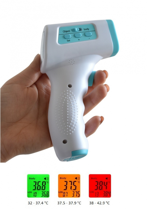 Дигитален термометър с инфрачервени лъчи за чело KG-TM10 [2]