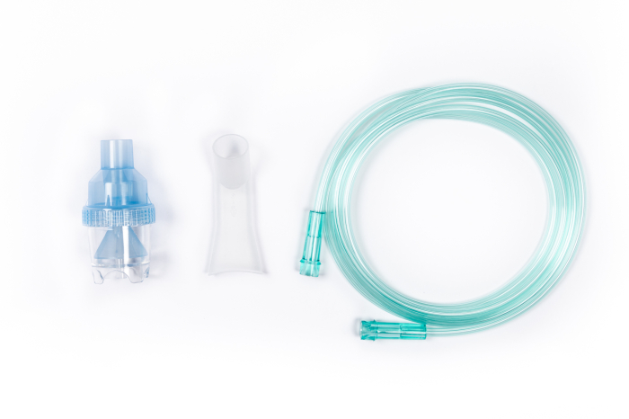 Комплект аксесоари за небулизатор: чашка за небулизатор, мундщук и периметърен маркуч [3]