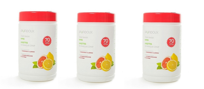 Мокри кърпички за CPAP маска Purdoux Грейпфрут & Лимон (70 бр) [2]