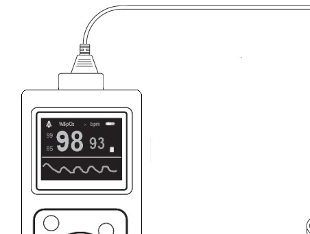 Професионален пулсов оксиметър Contec CMS60D, регулируем сензор за възрастни, деца или новородени [5]