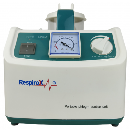 Други устройства - Аспиратор на секрети RespiroX JLP-002, 1000 ml, ≥ 0.075 MPa, 15 LPM, с батерия