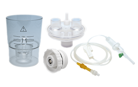 Небулизатори - Буркан за небулизатор, с кварцов модул и обикновен капак - UltraNeb