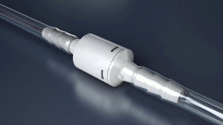 FireSafe конектор, еднопосочен клапан и противопожарна защита за кислородна канюла или маска [1]