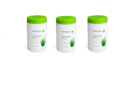 CPAP маски аксесоари - Кърпички за почистване на CPAP маски - Purdoux Aloe Vera (Доспенсер 70 бр.)