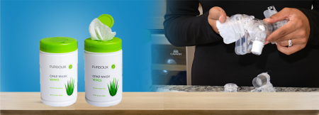 Кърпички за почистване на CPAP маски - Purdoux Aloe Vera (Доспенсер 70 бр.) [3]