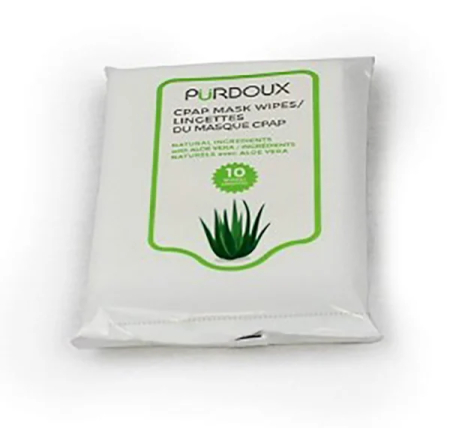 CPAP маски аксесоари - Кърпички за почистване на CPAP маски - Purdoux Aloe Vera (опаковка от 10)