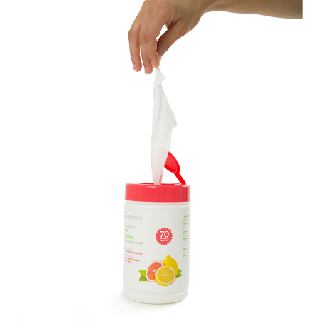 Мокри кърпички за CPAP маска Purdoux Грейпфрут & Лимон (70 бр) [3]