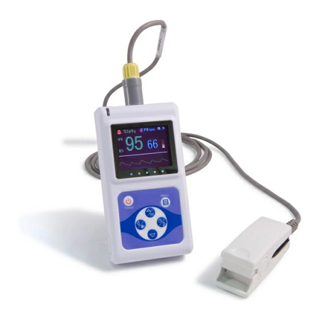 Пулсоксиметри - Професионален пулсов оксиметър Contec CMS60D, регулируем сензор за възрастни, деца или новородени