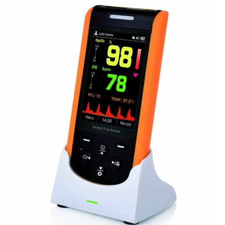 Hаблюдение и диагностика - Професионален пулсов оксиметър Gima OXY-110 (34341), със сонда