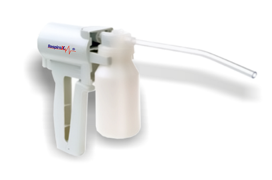 Небулизатори - Ръчен аспиратор на секрет RespiroX 7B-1, съд с вместимост 200 ml, мощност на аспирация > 300 mmHg