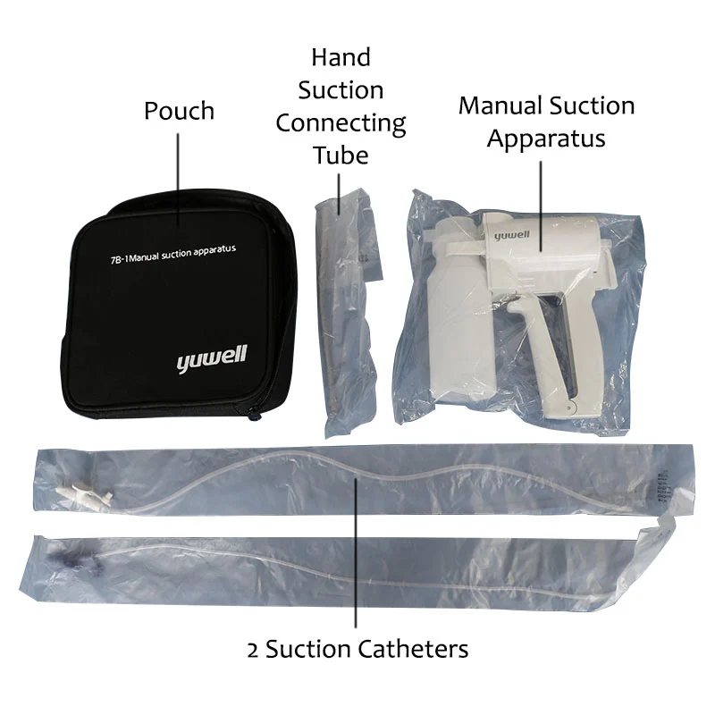 Ръчен аспиратор на секрет RespiroX 7B-1, съд с вместимост 200 ml, мощност на аспирация > 300 mmHg [2]