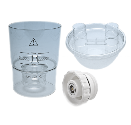 Небулизатори - Съд за пулверизиране, с кварцов модул и капак за непрекъснато подаване - UltraNeb