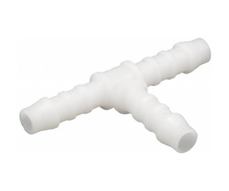 Адаптери - Т-образно разклонение, бяло, Ø 6 мм, свързване към аксесоар за кислороден концентратор - HUM