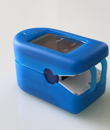 Защитен калъф за пулсов оксиметър, силиконов, син [1]