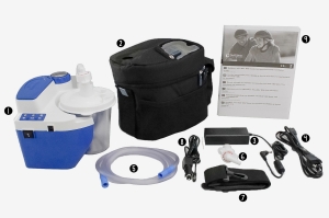 Aspirator Secretii VacuAide QSU, 50-550 mmHg, 27 LPM, cu baterie [10]