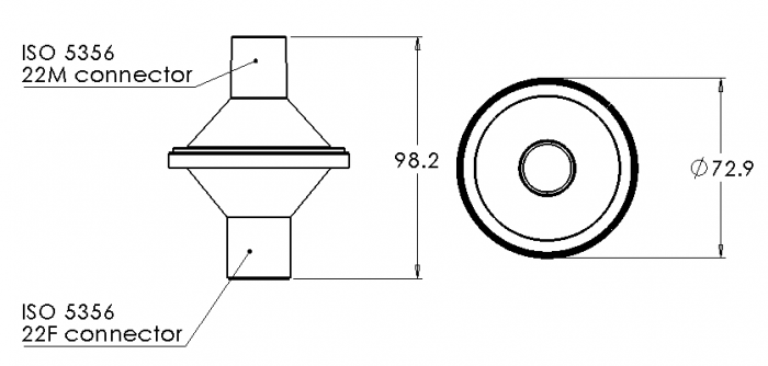Filtru antibacterian Medguard 1420/01 pt. dispozitive CPAP/APAP si BiPAP [3]