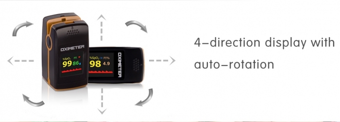 Pulsoximetru PC‐60E (OLED display, SpO2, PR, PI & Plethysmogram) [3]