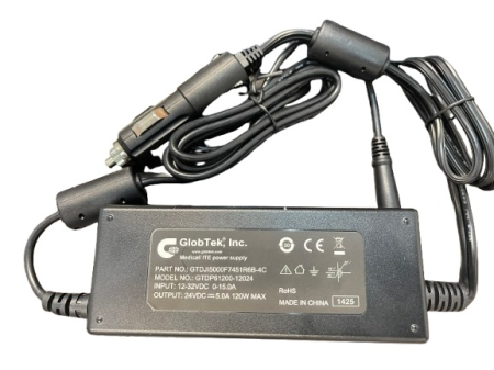 Alimentatoare si baterii CPAP - Adaptor Auto BMC GlobTek 24V 120W | CPAP24.RO