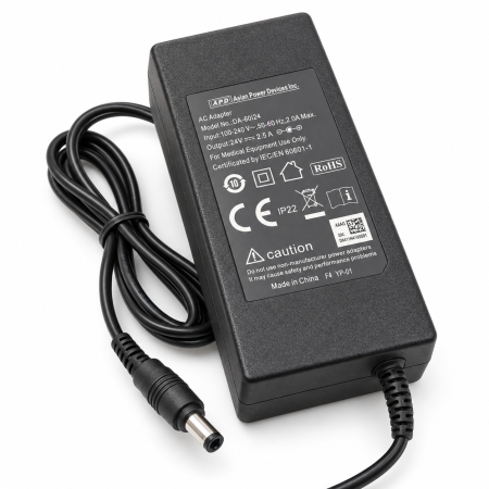 Alimentatoare si baterii CPAP - Alimentator 60W Yuwell BreathCare Eco, 24 V DC, 2,5 A | CPAP24.RO