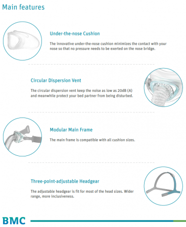 Masca CPAP Subnazala BMC N6 [4]