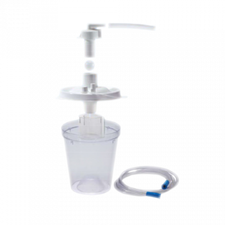 Pachet: Vas colector 800ml +Cartus filtrant +Tub 180cm +Tub 11cm - aspirator secretii Vacuide QSU [1]