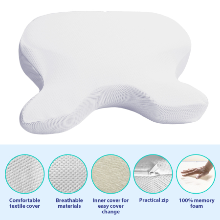 Confort si optimizare terapie CPAP - Perna CPAP Oxyhero , ergonomica, confort in tratarea apneei in somn