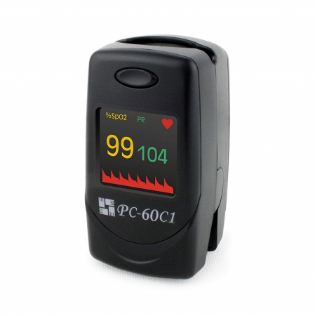 Discontinued (Nu se mai produc) - Pulsoximetru PC‐60C (OLED display, SpO2, PR, PI & Plethysmogram)